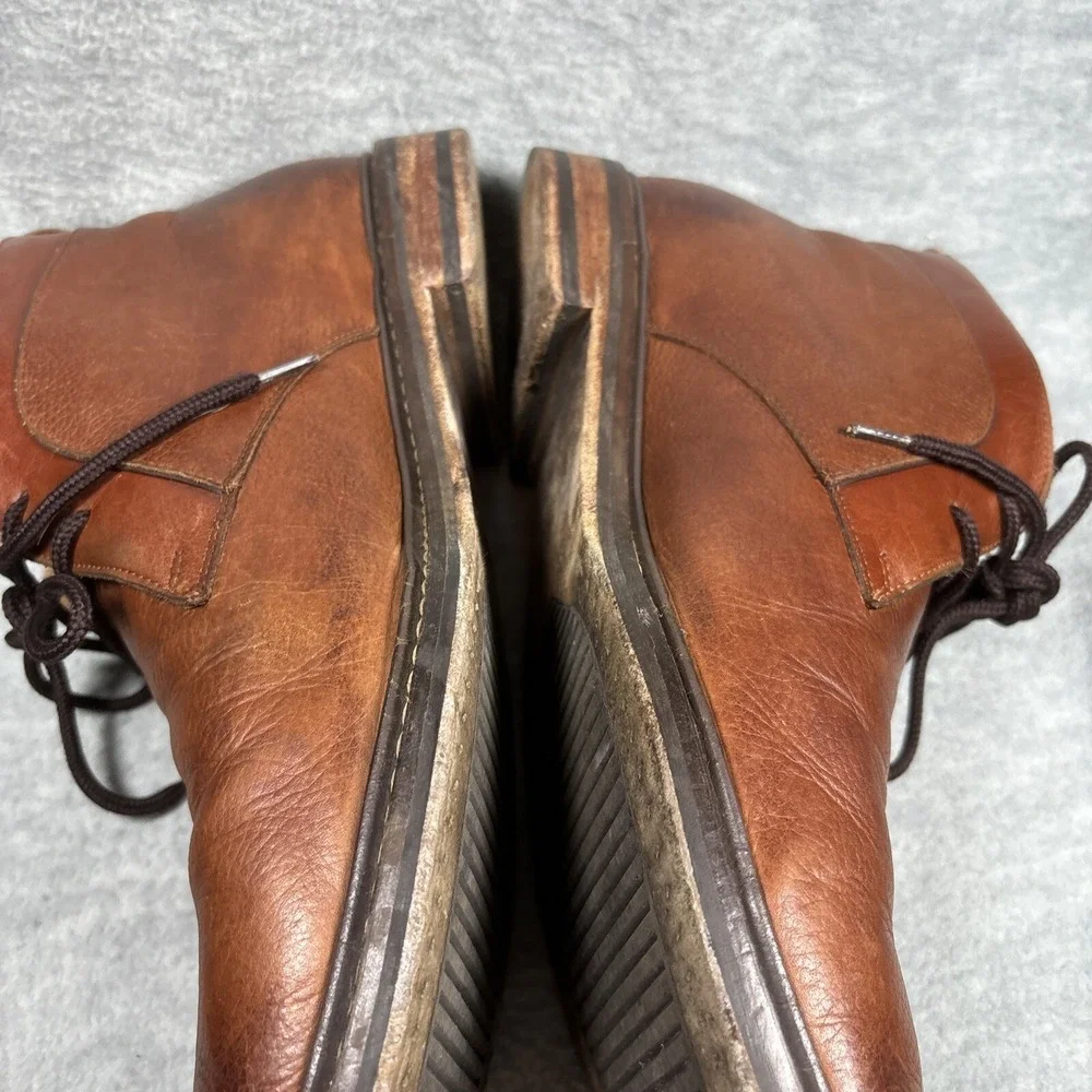Cole Haan Chukka Men's‎ 13 Brown Leather Goodyear Welt GYW Stacked Heel C24531